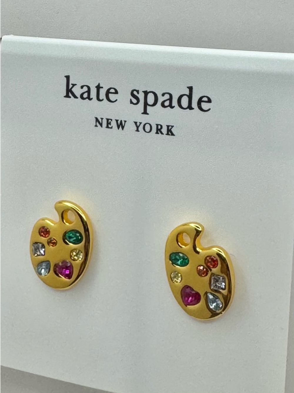 Kate Spade Paint The Town Stud Earrings NEW - Picture 2 of 7